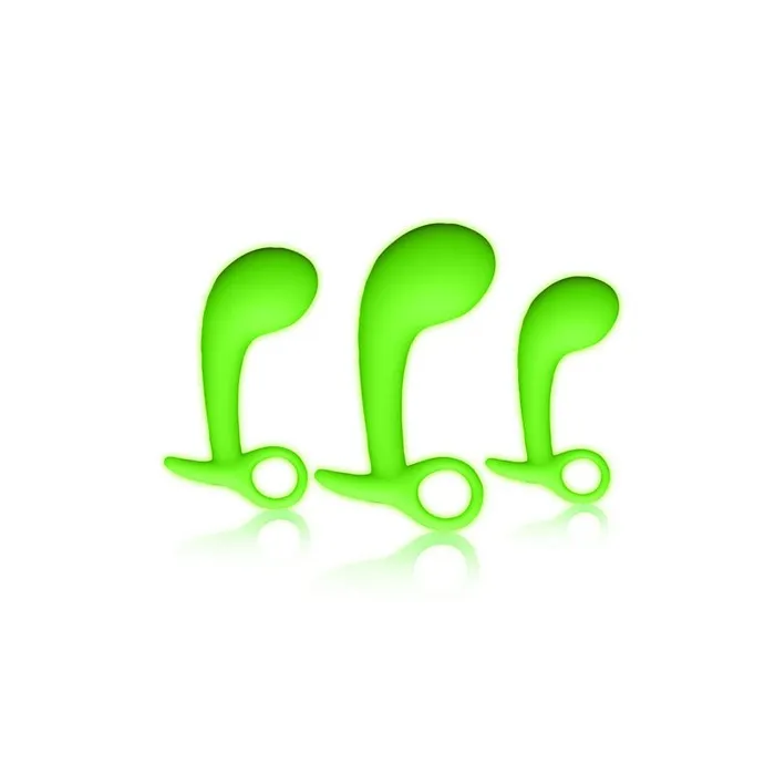 Shots Toys Anal OUCH Glow In The Dark Prostate Kit Glow in Dark Prostate Massagers Set of 3 Shots Toys Anal OUCH Glow In The Dark Prostate Kit Glow in Dark Prostate Massagers Set of 3