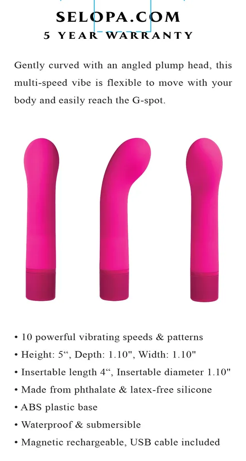 Selopa Vibrators Paradise G Pink Selopa Vibrators Paradise G Pink