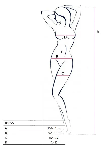Passion Bodystockings Playsuits Bodystocking BS055 White