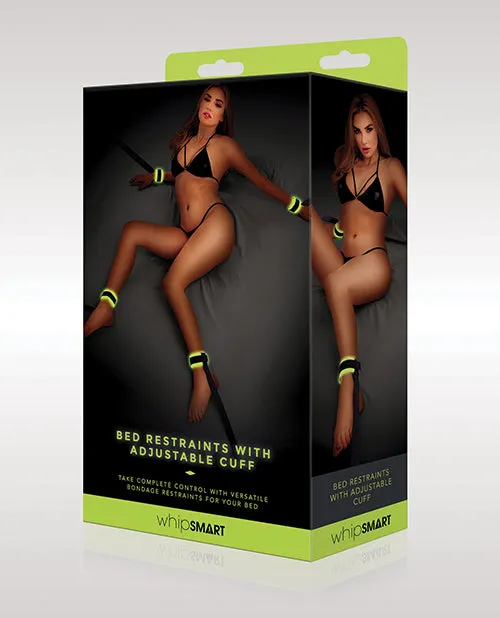 Whip Smart Glow In The Dark Bed Restraints Wadjustable Cuffs XGen Female Sex Toys Whip Smart Glow In The Dark Bed Restraints Wadjustable Cuffs XGen Female Sex Toys